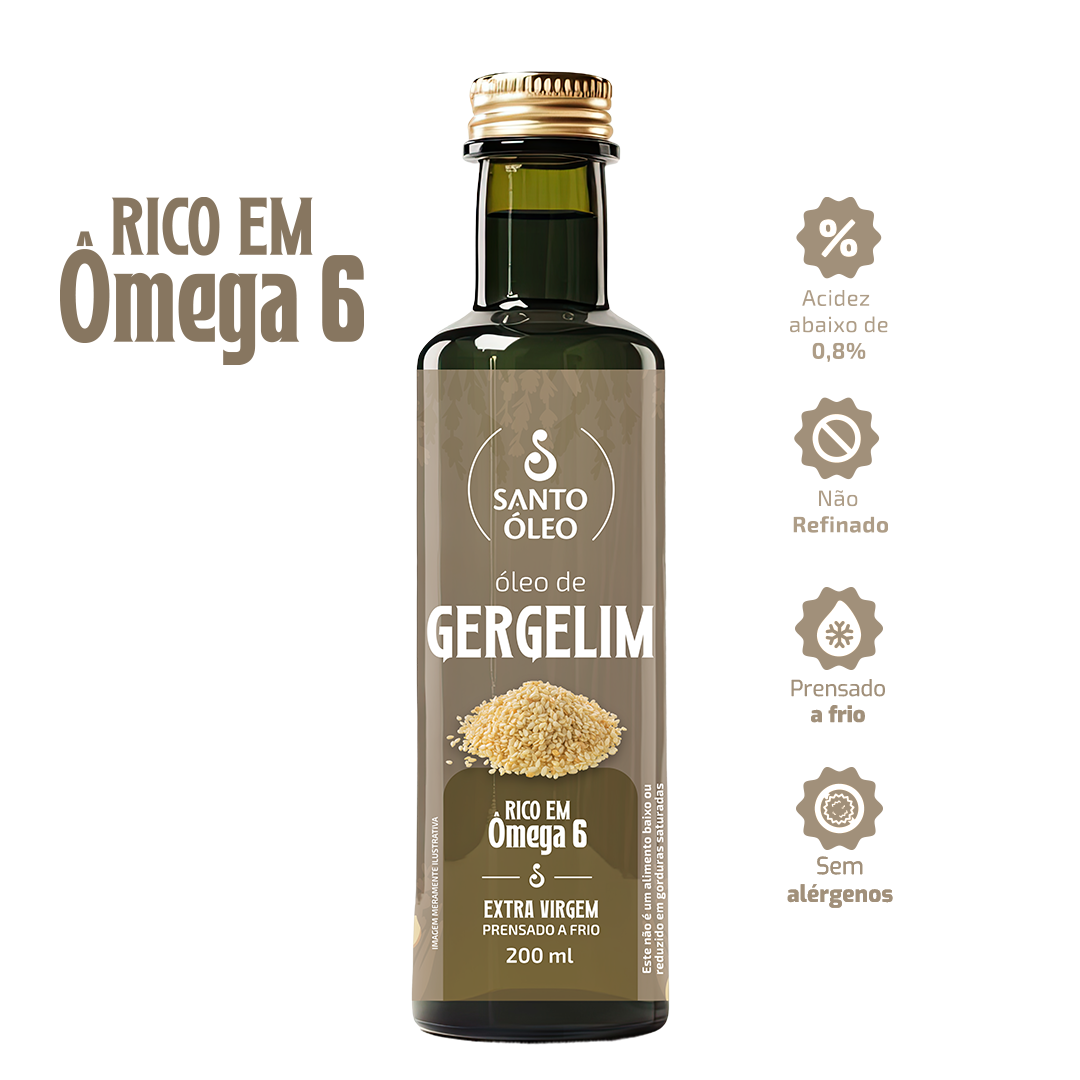 Óleo de Gergelim Garrafa 200ml | Santo Óleo - Santo Óleo